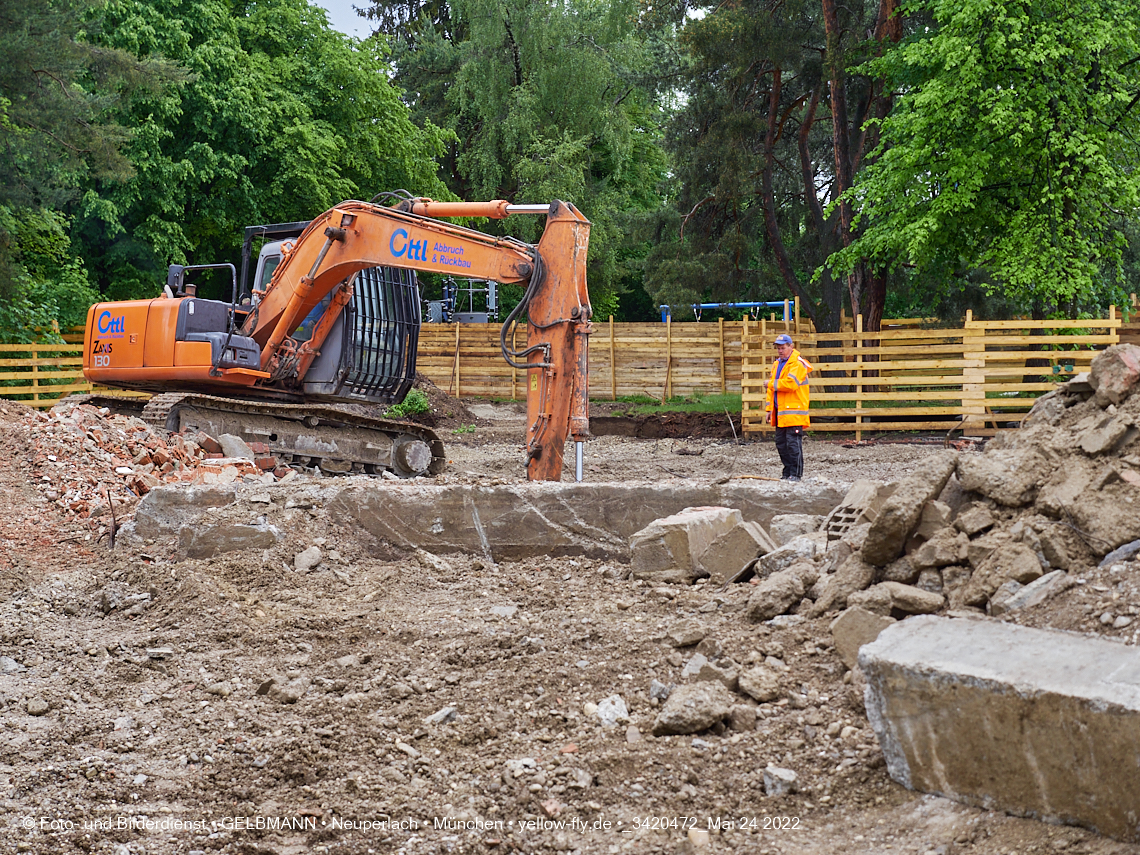 24.05.2022 - Baustelle am Haus für Kinder in Neuperlach